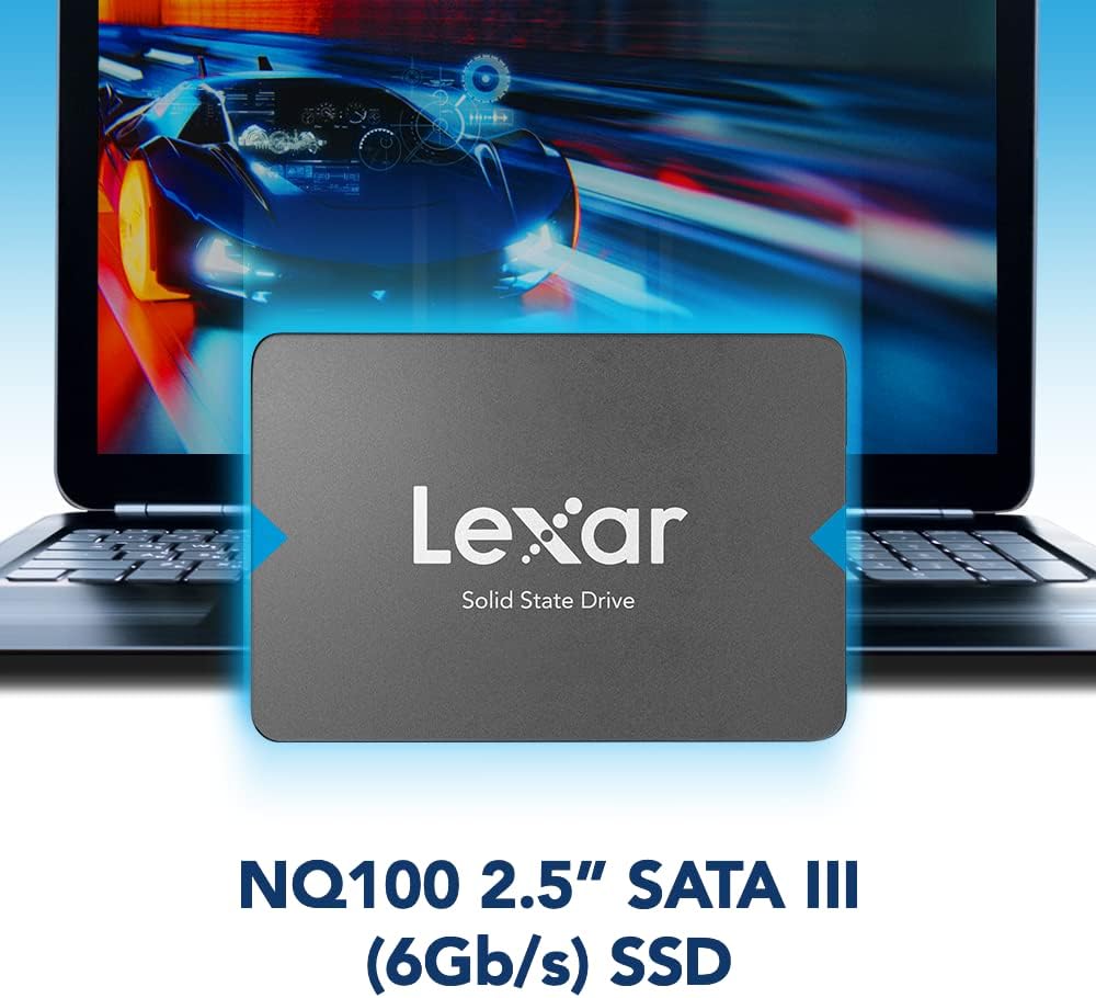 240GB Lexar NQ100 2.5" SATA (6Gb/s) Solid State Driv, Upto 550Mb/s Read and 445 Mb/s Write