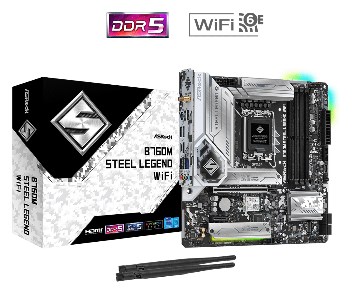 ASRock B760M Steel legend Wifi mATX